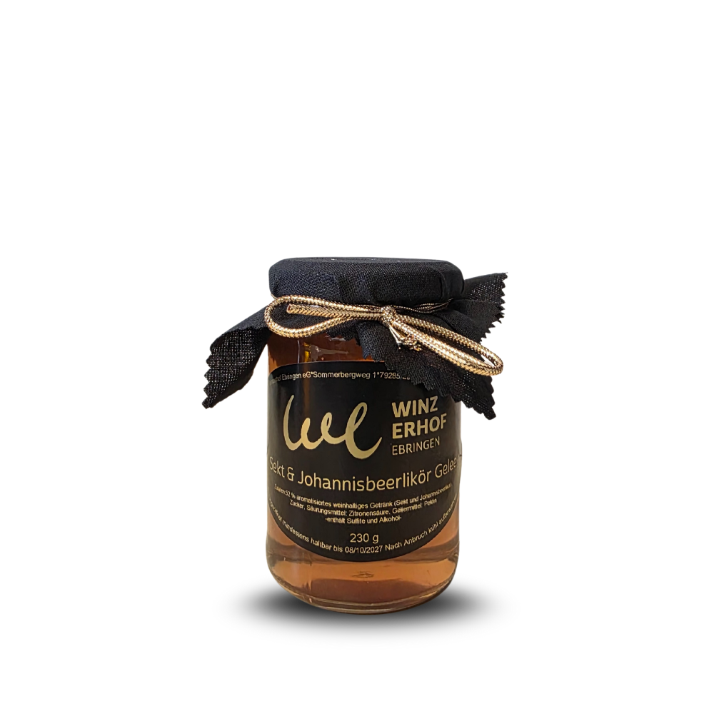 Weingelee mit Johannisbeerlikör