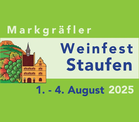 Markgräfler Weinfest Staufen 1.-4.08.2025 Werbeplakat