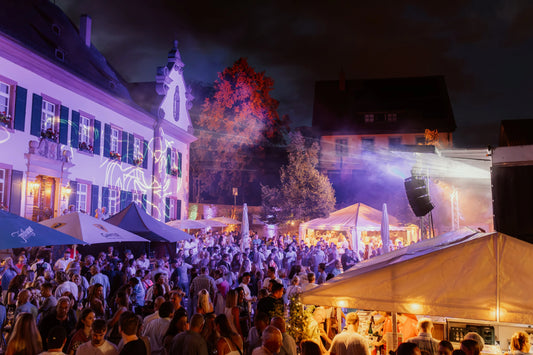 Ansicht Ebringer Schloss während dem WeinMusikFest