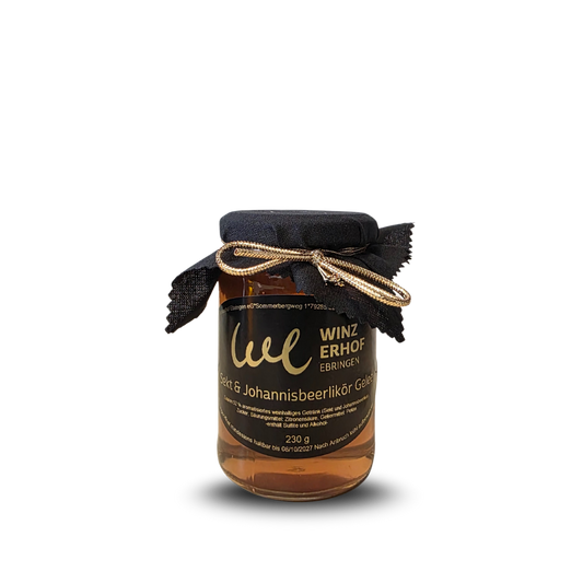 Weingelee mit Johannisbeerlikör
